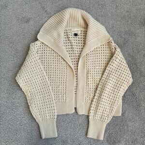 Universal Thread Women's Cream and Tan Cardigan